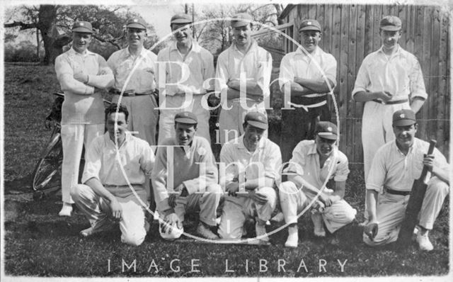 An unidentified cricket team, local to Bath c.1950