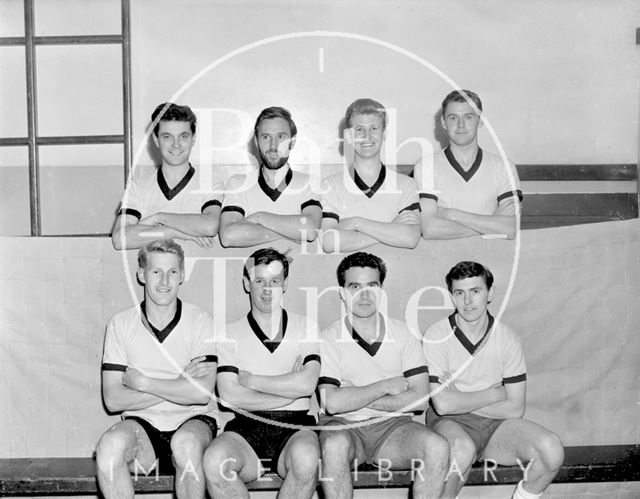 Bath City football club training in the gym c.1963