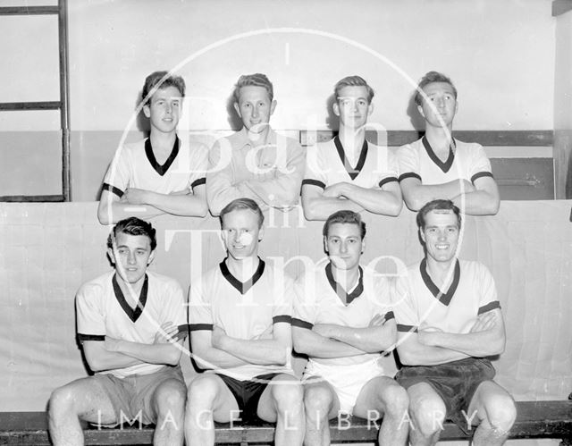 Bath City football club training in the gym c.1963