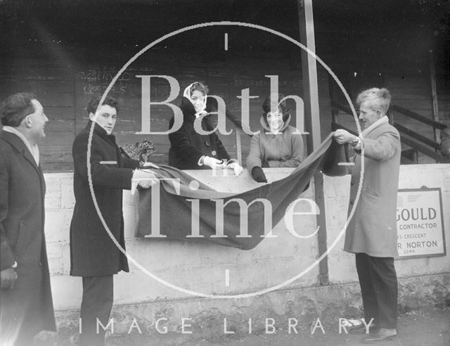 Making a collection at Bath City Football Club c.1962