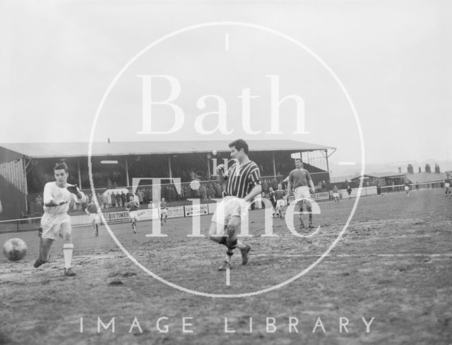 Goalmouth action at Bath City Football Club c.1962