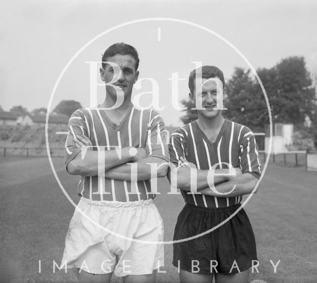 Pat Neil and Ray Drinkwater of Bath City Football Club c.1962