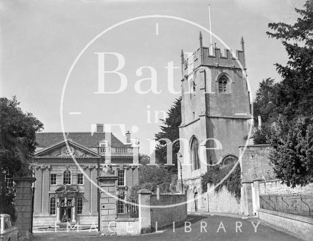 Widcombe Manor and church, Bath c.1963