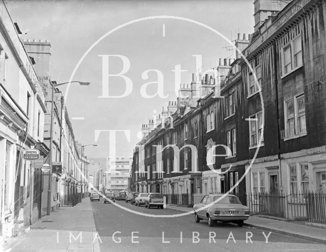 View down New King Street, Bath c.1963