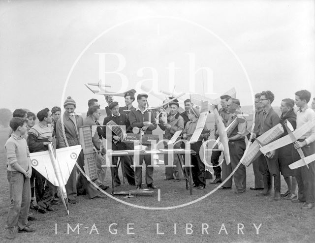 A model plane flying club in Bath c.1963