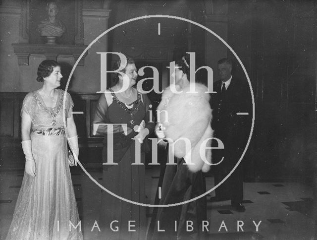 Three grand ladies in the Guildhall, Bath c.1963