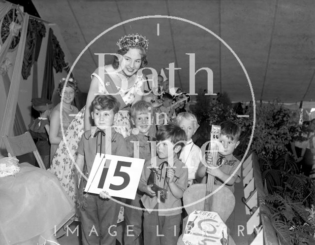 Contestants at an unidentified talent competition in Bath c.1963