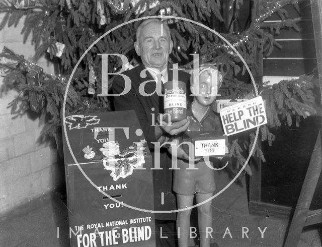 Collecting for the Royal National Institute for the Blind in Bath c.1963