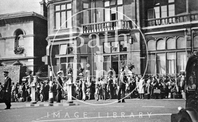 The Empire Hotel and police station, Orange Grove, Bath c.1940