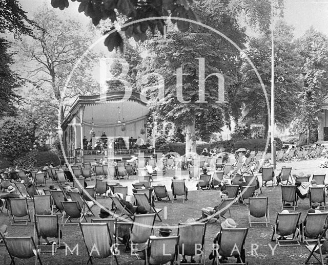 The bandstand in Sydney Gardens, Bath c.1930