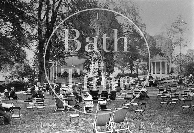 The bandstand in Sydney Gardens, Bath c.1930