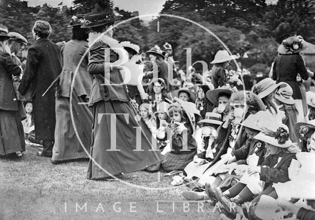 A garden party in one of the parks, Bath c.1900