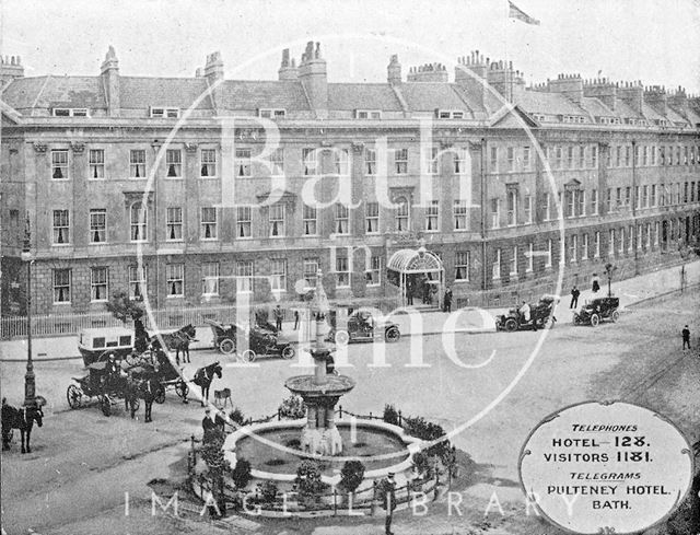 The Pulteney Hotel, Laura Place, Bath c.1910