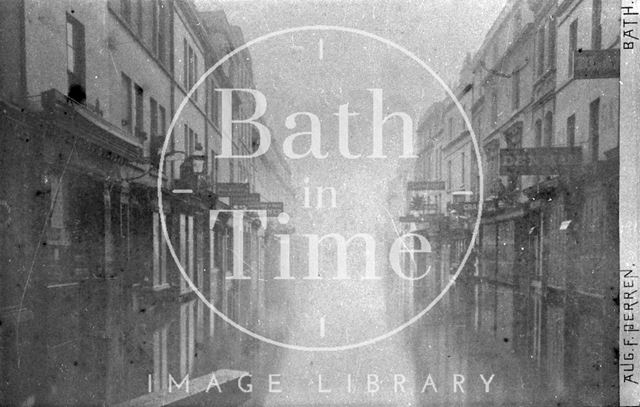 View down Southgate Street during the Great Flood of 1894?