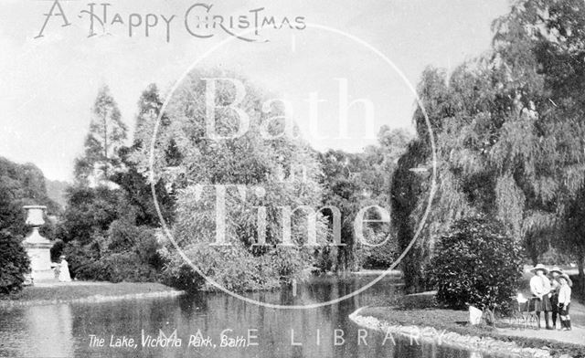 The Lake, Royal Victoria Park, Bath c.1900