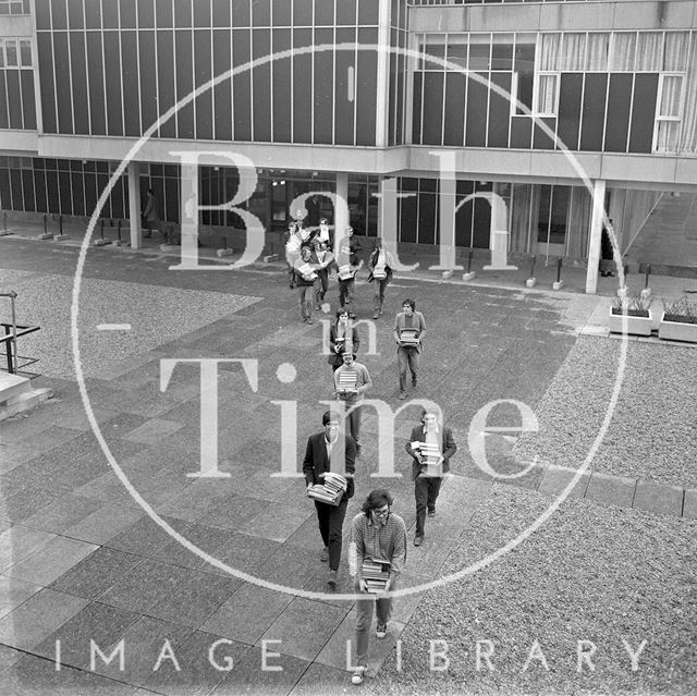 University of Bath Library move 1971