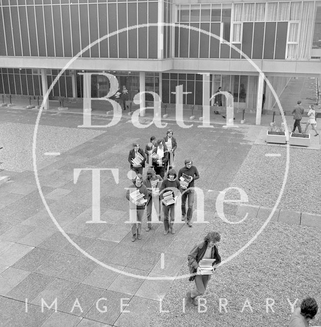 University of Bath Library move 1971