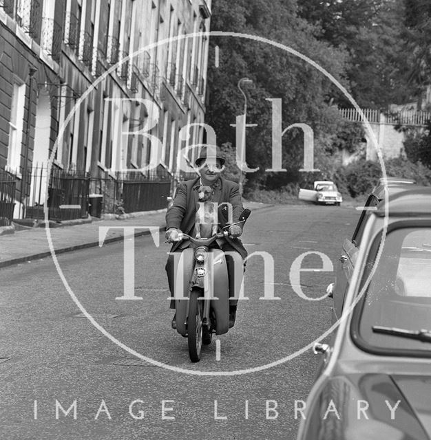 John Roberts and Charlie, Park Street, Bath 1970