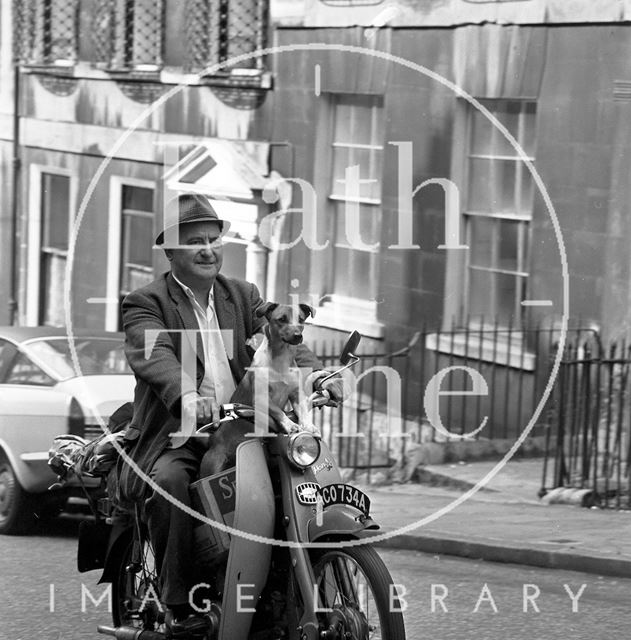 John Roberts and Charlie, Park Street, Bath 1970