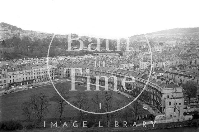 360 degree view of Bath from a Stothert and Pitt crane 1971