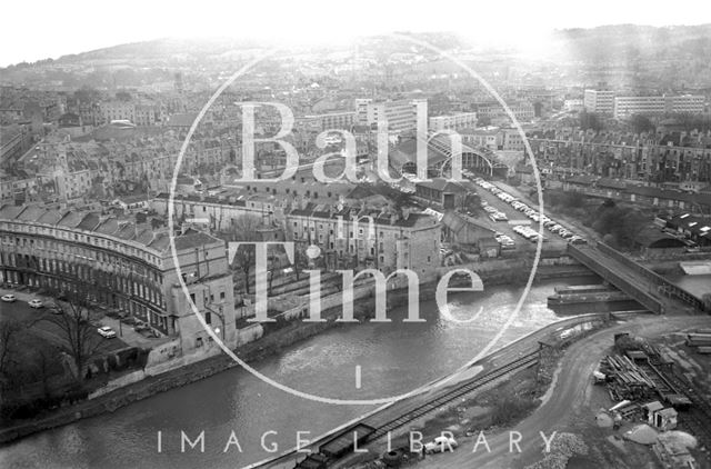 360 degree view of Bath from a Stothert and Pitt crane 1971