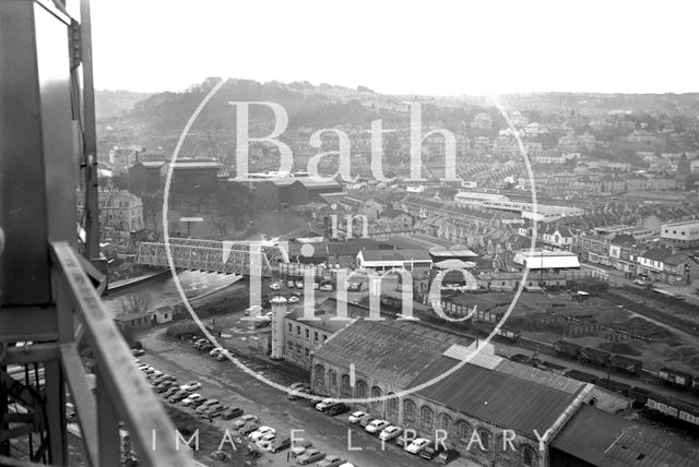 360 degree view of Bath from a Stothert and Pitt crane 1971