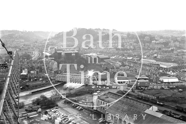 360 degree view of Bath from a Stothert and Pitt crane 1971