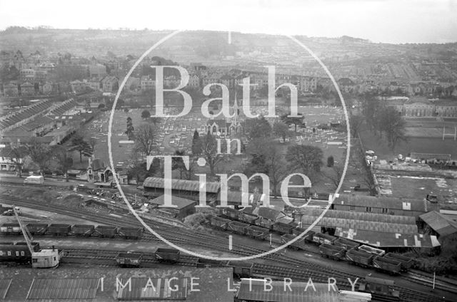 360 degree view of Bath from a Stothert and Pitt crane 1971