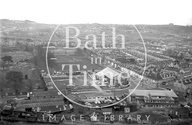 360 degree view of Bath from a Stothert and Pitt crane 1971