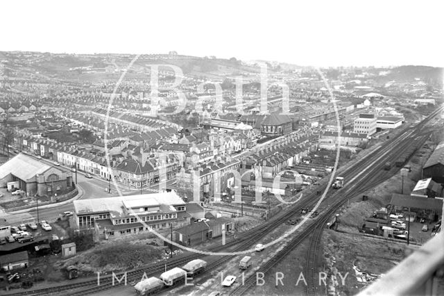 360 degree view of Bath from a Stothert and Pitt crane 1971