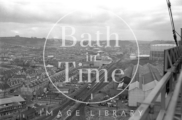 360 degree view of Bath from a Stothert and Pitt crane 1971