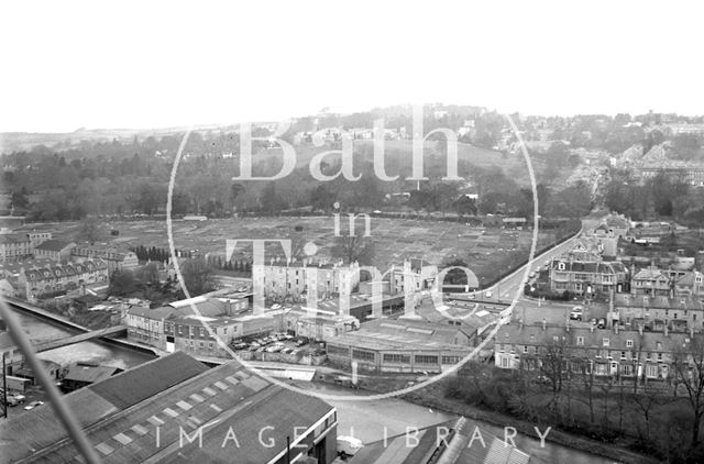 360 degree view of Bath from a Stothert and Pitt crane 1971