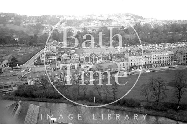 360 degree view of Bath from a Stothert and Pitt crane 1971