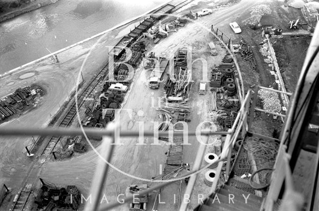 360 degree view of Bath from a Stothert and Pitt crane 1971