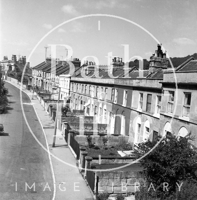 Batheaston Relief Road affected areas, Hampton Row, Bath 1971