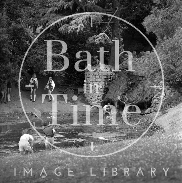 Children playing in Royal Victoria Park, Bath 1971