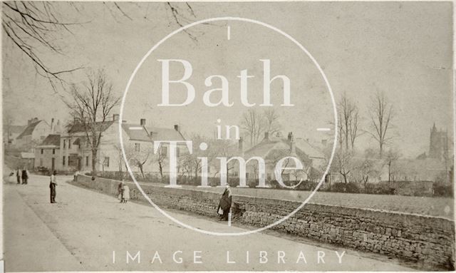 View of White Hart corner of High Street and Church Road, Bitton, Gloucestershire c.1910