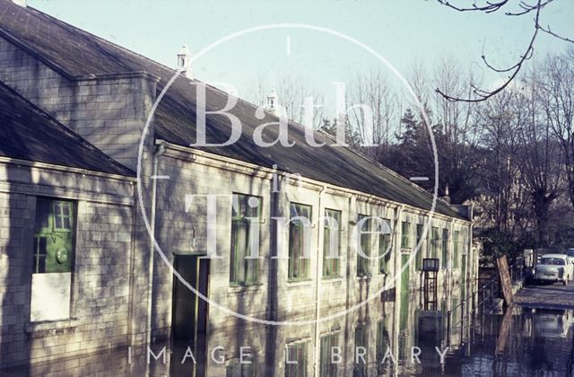 The Pavilion, Bath flooded c.1960