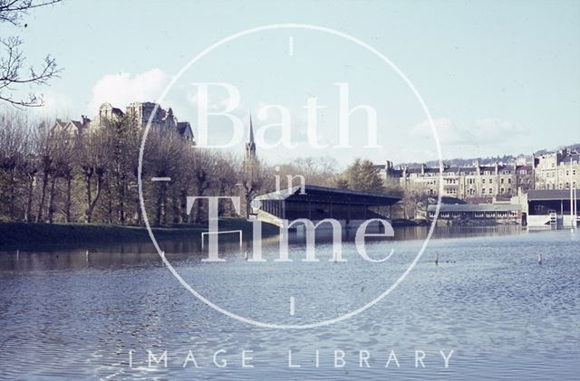 The flooded Recreation Ground, Bath c.1963