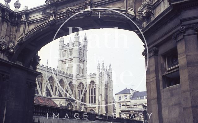 View of Bath Abbey from York Street c.1965