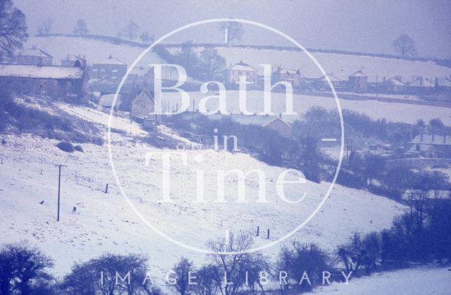 A snowy scene in the Bath area c.1963