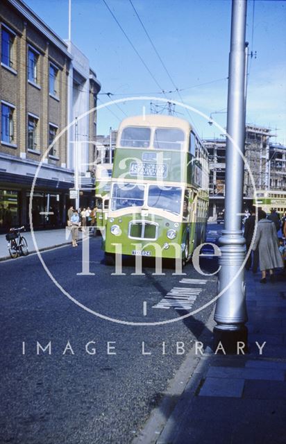 The 45 bus in Brighton, Sussex c.1960