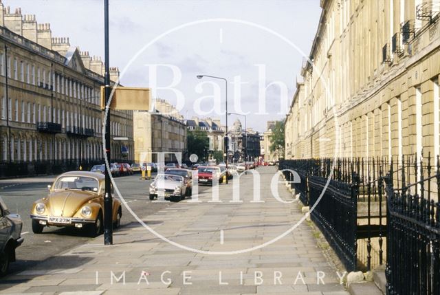 View down Great Pulteney Street, Bath c.1980