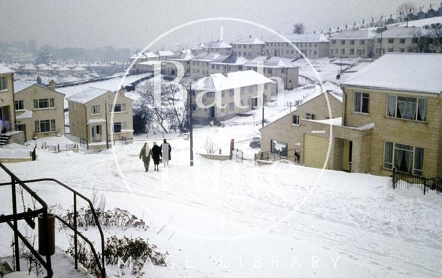 Snow in Fairfield Park, Bath in the winter of 1962-1963