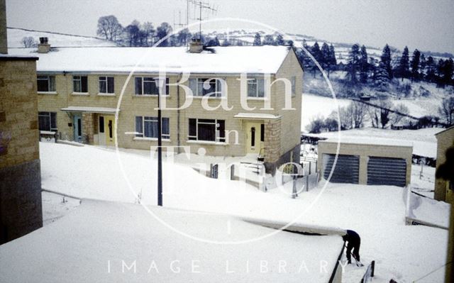 Snow in Fairfield Park, Bath in the winter of 1962-1963