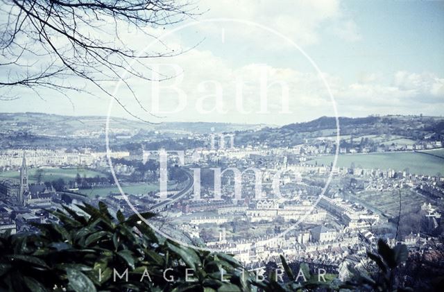 View from Beechen Cliff towards Bathwick, Bath c.1960