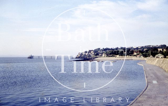 Clevedon and pier, Somerset 1959