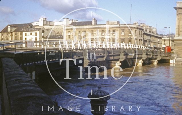 The Old Bridge and Broad Quay, Bath 1964