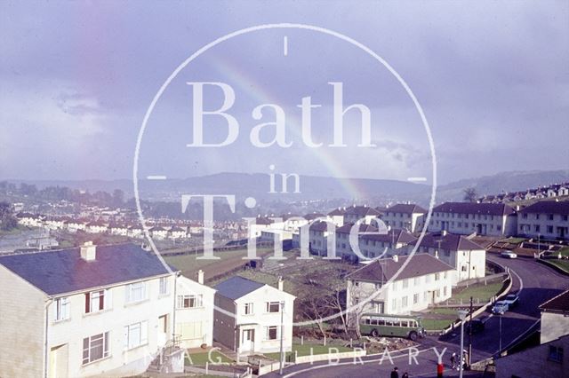 Rainbow over Fairfield Park, Larkhall, Bath c.1960