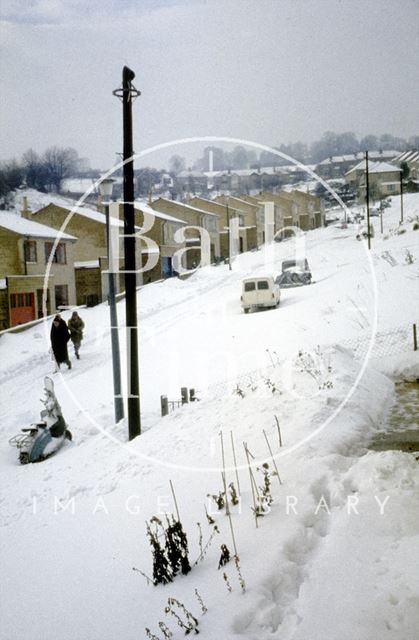 Fairfield Park, Larkhall, Bath in the snow 1963